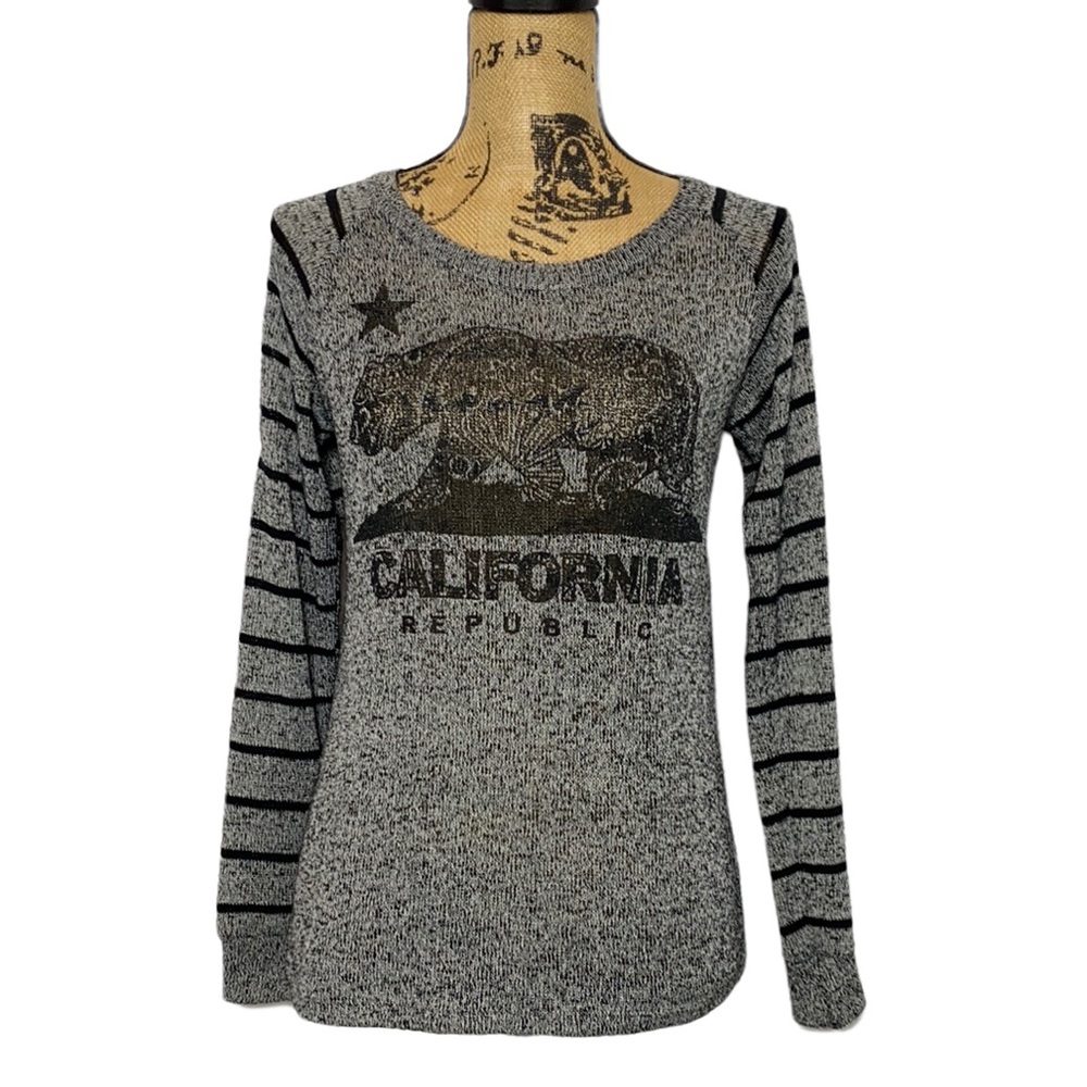 California Republic Grey Long Sleeve Top S